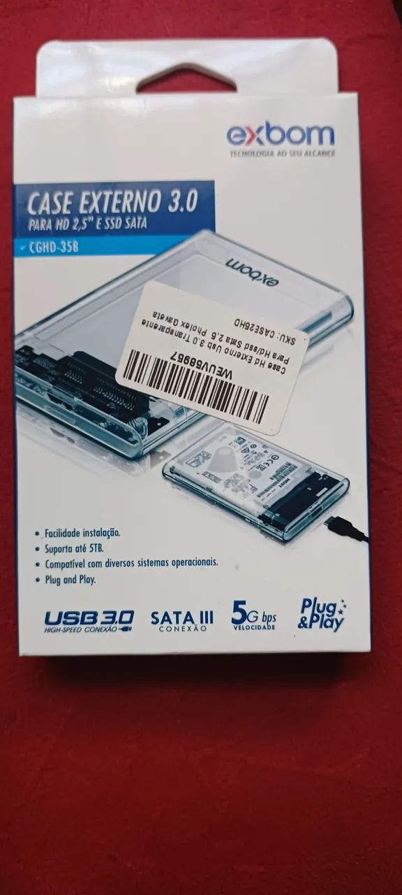 Case para hd externo
