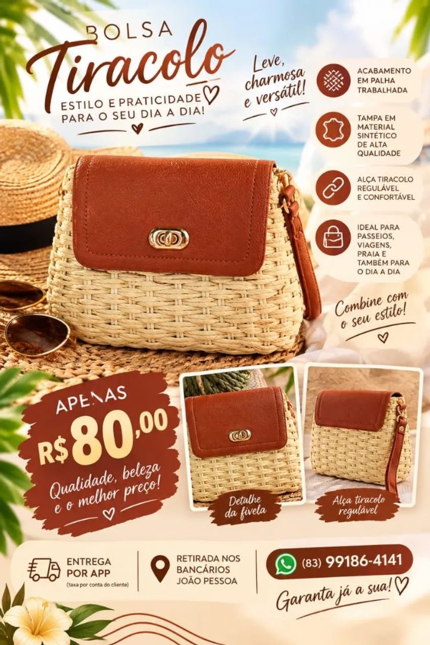 Bolsa Casual e Moda Praia - Foto 5