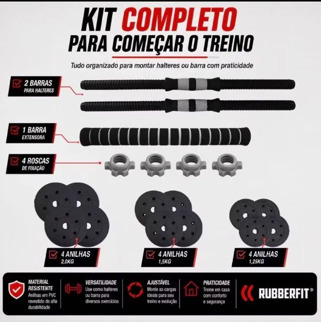 Kit pesos para treinar em casa  - Foto 2