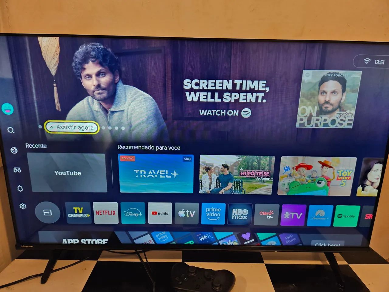 Tv Hisense 40 Dled - Na Garantia e com nota fiscal - Foto 3