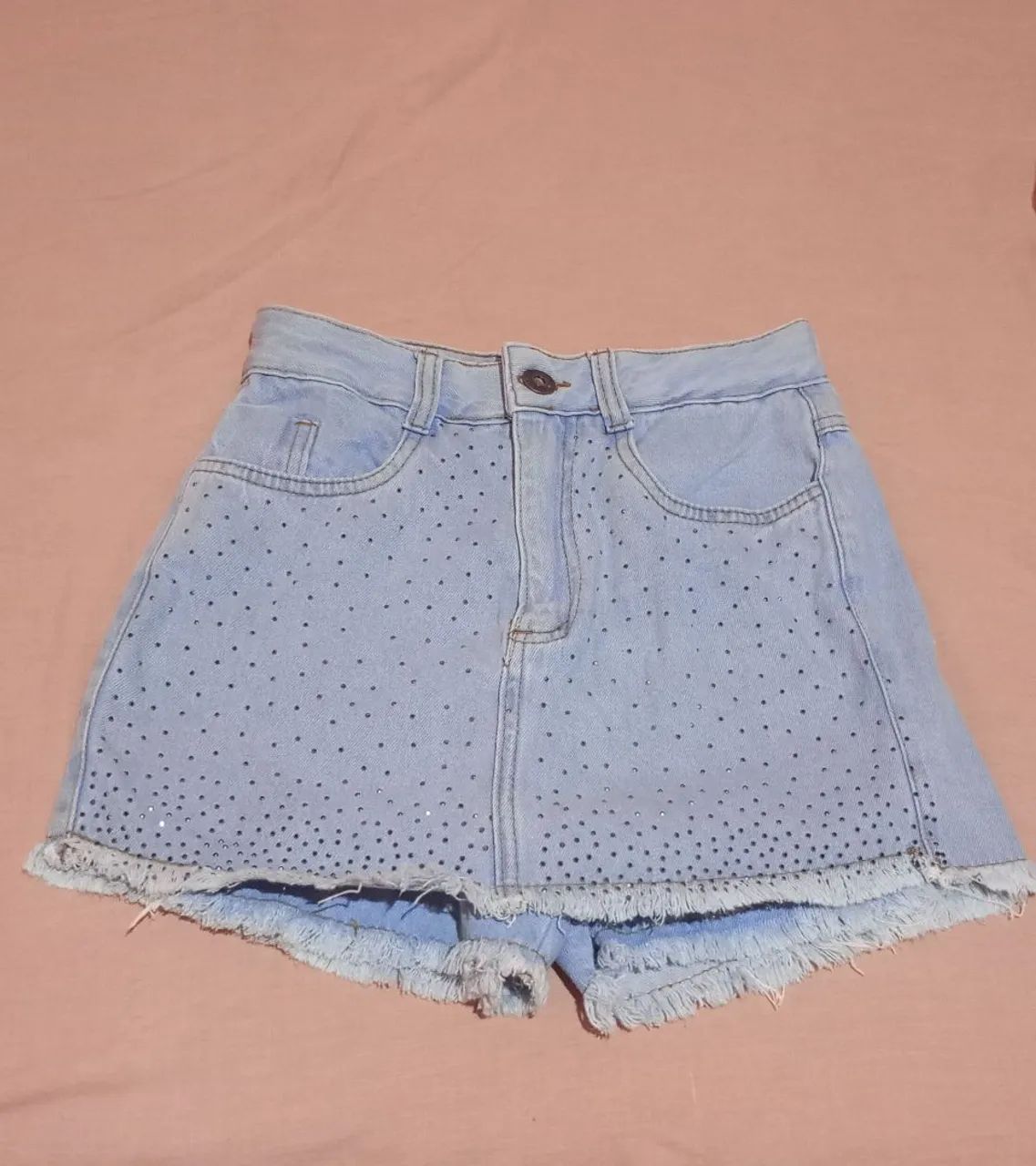 Short saia jeans tamanho 36