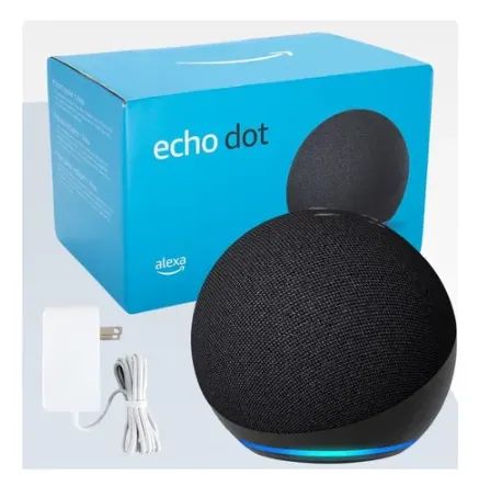 Echo Dot Alexa 5 Geração Processador Som Premium Preto - Foto 2