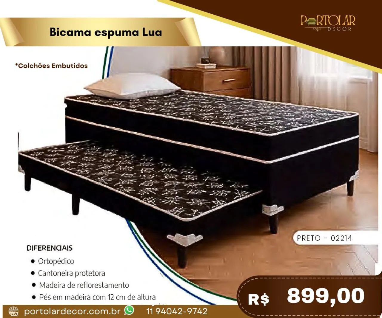 Bicama espuma lua , à pronta entrega  - Foto 3