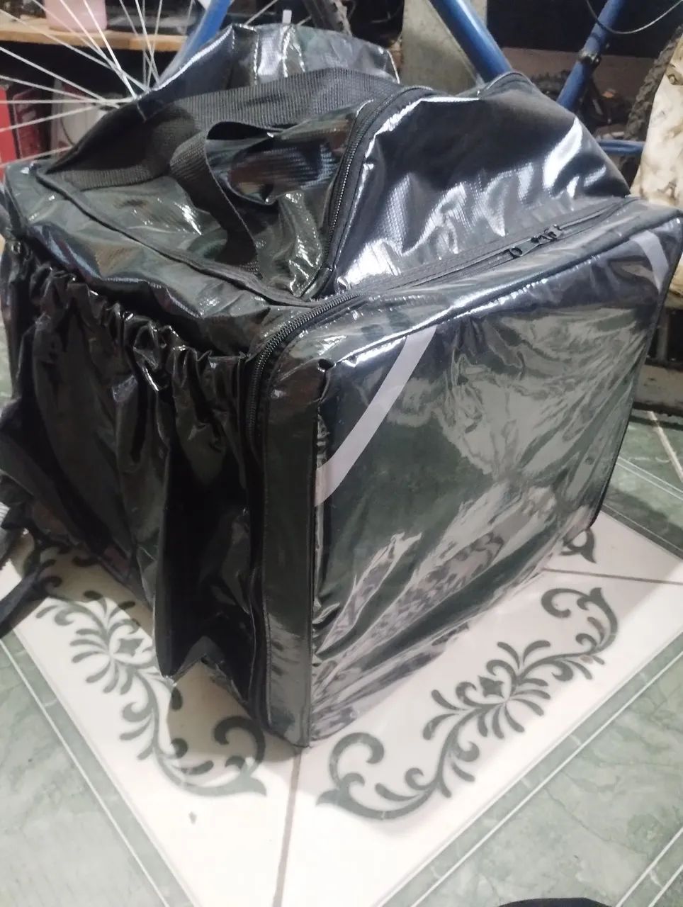 Bolsa térmica para entregas preta 45L - Foto 3