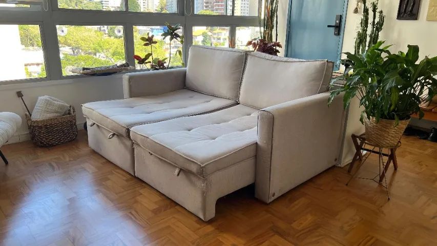 Sofá Cama 2 Lugares Reclinável - Seminovo
