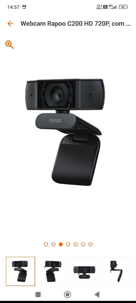 Webcam Rapoo 720p C200