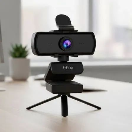 Webcam Fifine K420 2k 1440p C/ Tripe E Microfone Embutido