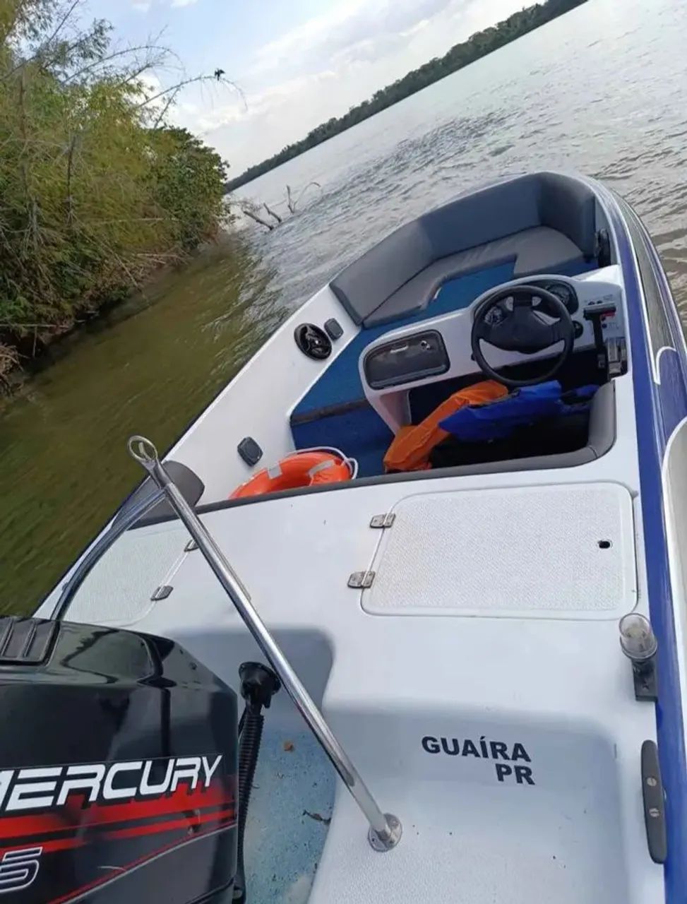 ?Lancha 17 Pés + Mercury 75 HP ? Completa para Pesca e Lazer - Foto 2