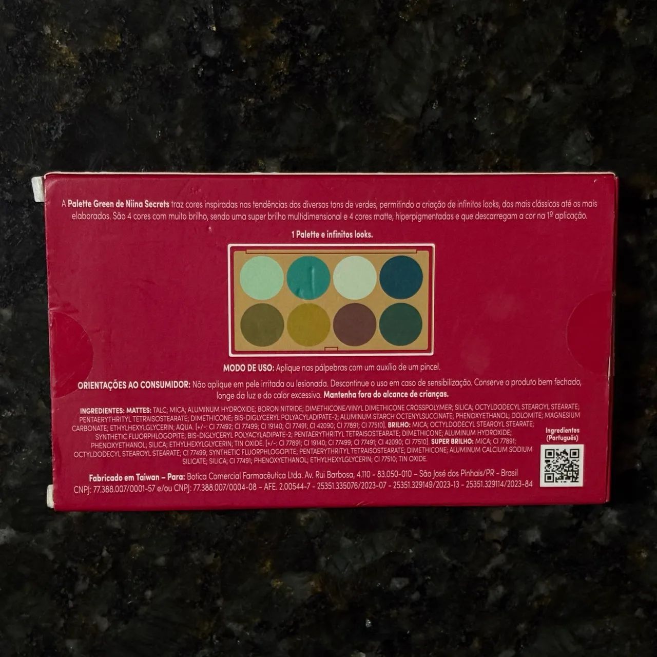 Paleta de Sombra Niina Secrets Green 5,6g - Foto 2