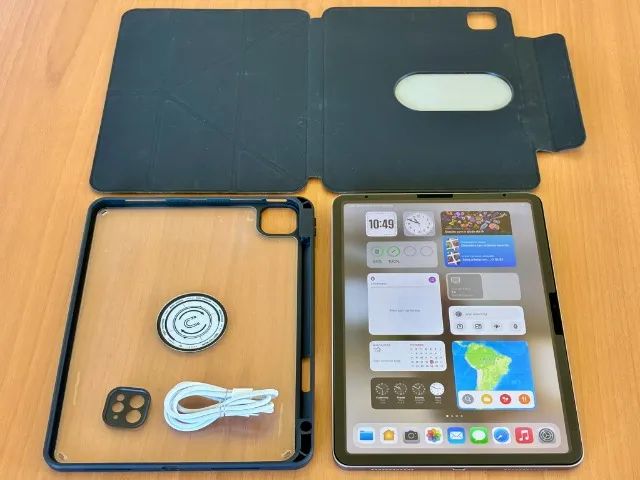 Apple iPad Air 11 Pol M2 Wi-Fi 256 GB. Cor Cinza. Praticamente em Perfeito Estado!