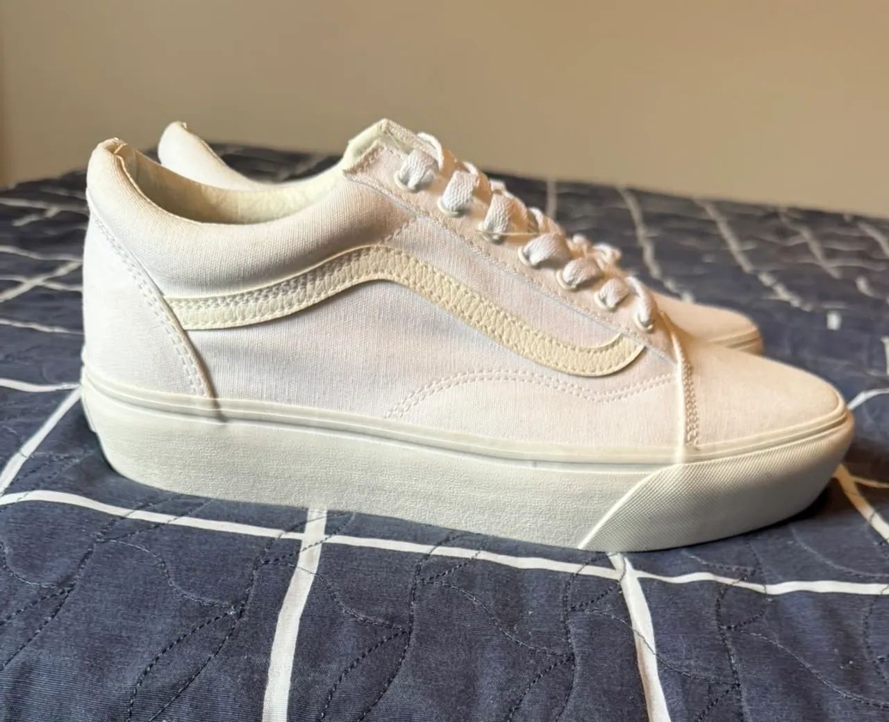 Tênis Vans Plataforma branco