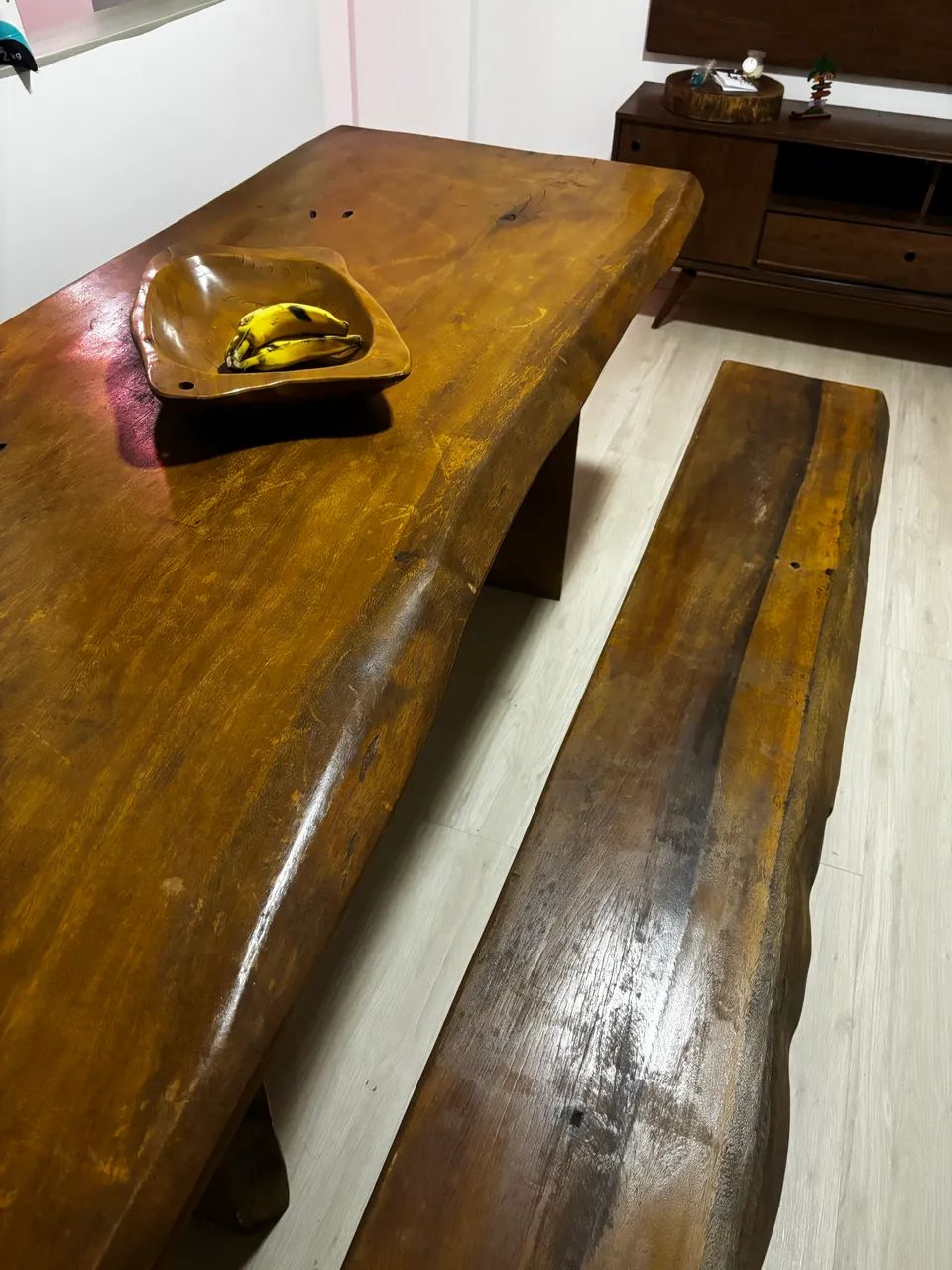 Mesa madeira nobre pequiá - Foto 2
