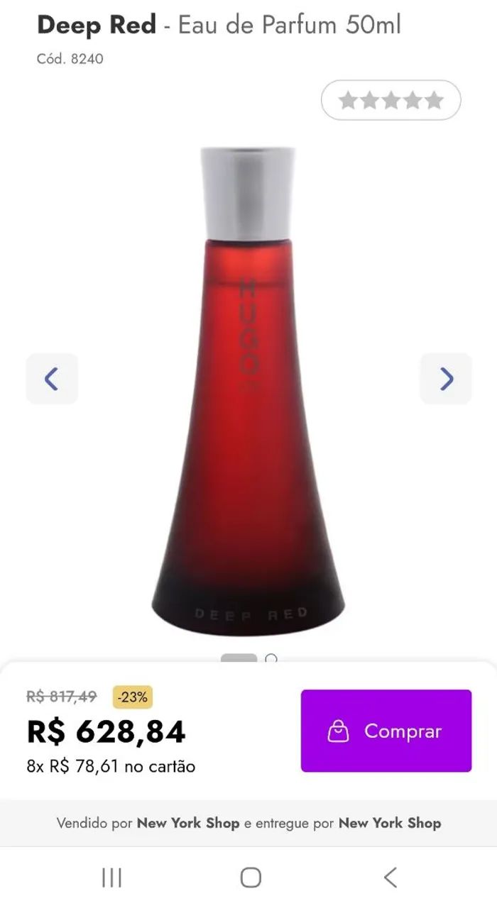 Perfume Hugo boss deep red 50ml - Foto 5