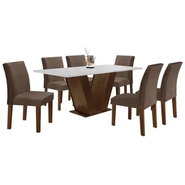 Mesa de jantar 6 cadeiras 