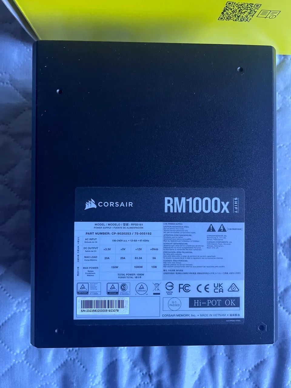 FONTE CORSAIR RMX SHIFT SÉRIES RM1000x - Foto 2