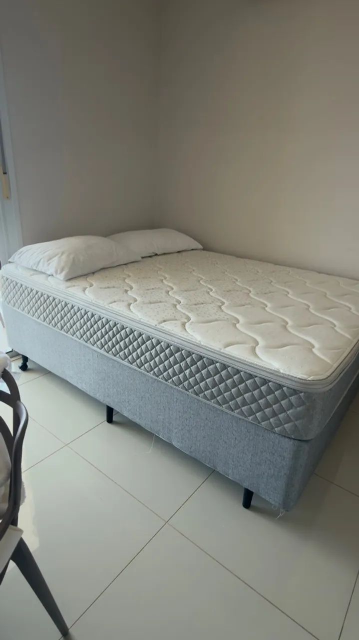 Cama Casal (colchao + box) Excelente qualidade - Foto 2