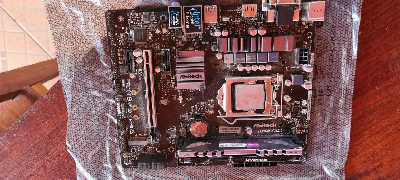 kit placa mae processador e memoria ram