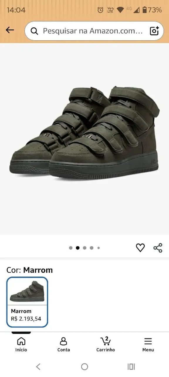 Tênis Nike x Billie Eilish Air Force 1 High Sequoia - Calçados