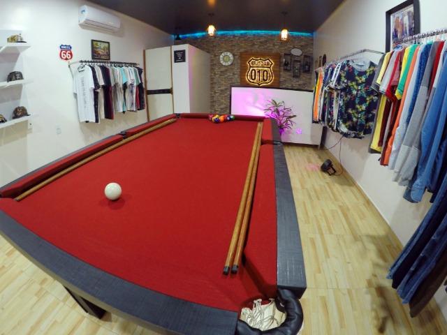 Mesa Sinuca / Bilhar / Snooker 1,87 X 1,08 Tecido Verde