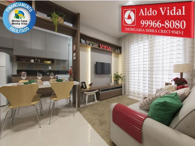 ARV69- Apartamento 2 Quarto 48m² com Varanda - Morada de Laranjeiras - Foto 3