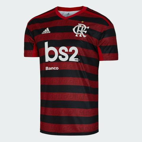 Camisa Flamengo I 19/20 s/nº Torcedor c/ Patrocínio Adidas Masculina