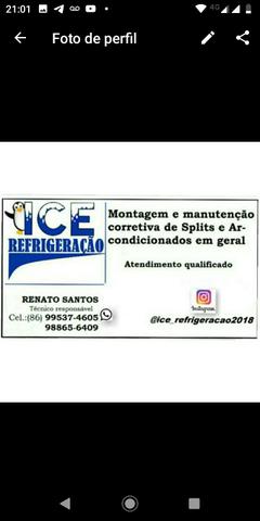 Montagem e manutenção de split, ar condicionado, câmara frigorífica.