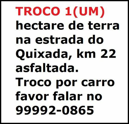 Troco 1 hectare de terra em um carro de passeio