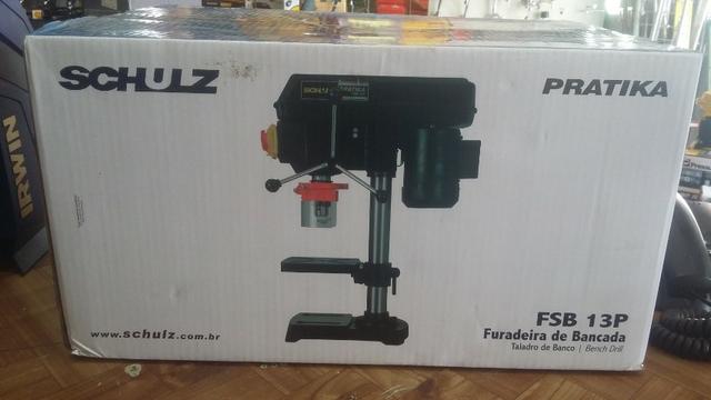 Furadeira bancada schuz 1/3cv mandril 1/2 R$400,00 a vista novo sem uso com garantia