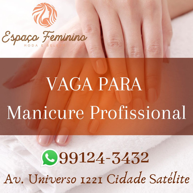 Vaga para manicure Profissional