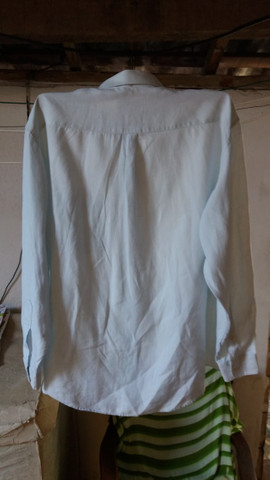 Camisa Manga Longa de Puro Linho - Foto 2
