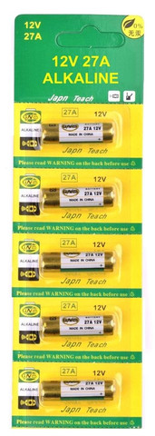 Pilha Bateria Para Controle Portão Motor Eletrônico 12V 27A - 44 - Foto 2