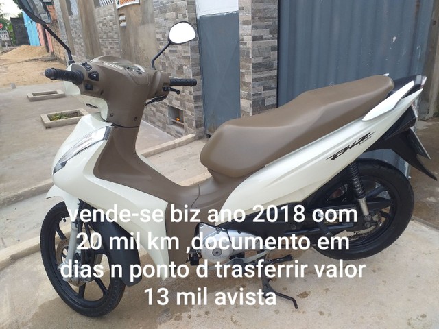 VENDE-SE BIZ 125 ANO 2018