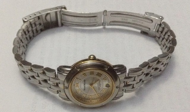 Lindo Relógio 23K Gold Pl  Hugo Maxx Pzfm 692 Eurodesign Autenthic. Unissex - Foto 4