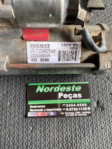 Motor de partida sandero 1.0 3 cilindros 2019 original  - Foto 2