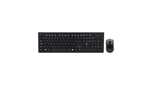 Kit Teclado e Mouse Sem Fio Conforto Multimídia Conexão USB 1200dpi Teclas Chocolate Preto - Foto 4