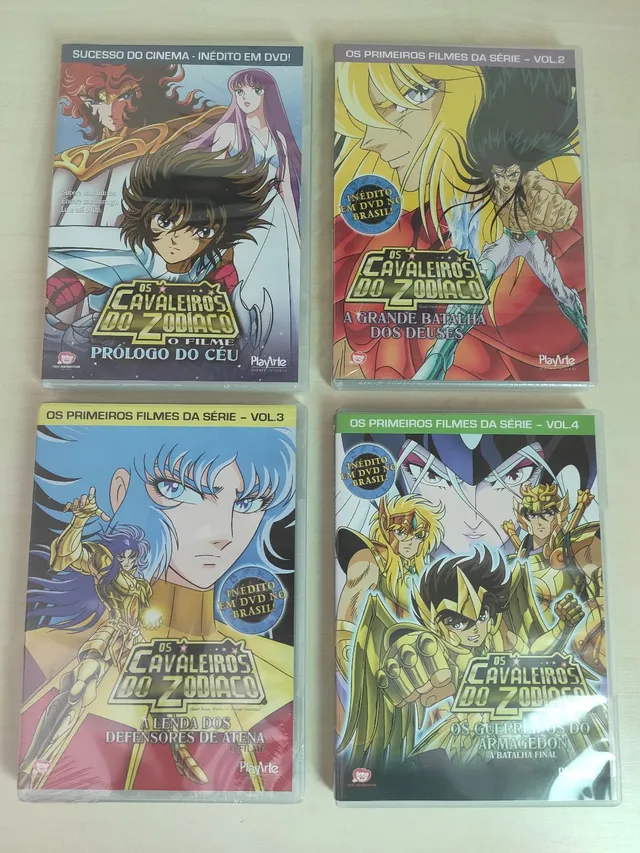 OS CAVALEIROS DO ZODIACO OMEGA DUBLADO 5 DVDS - BANCA 14 BIS