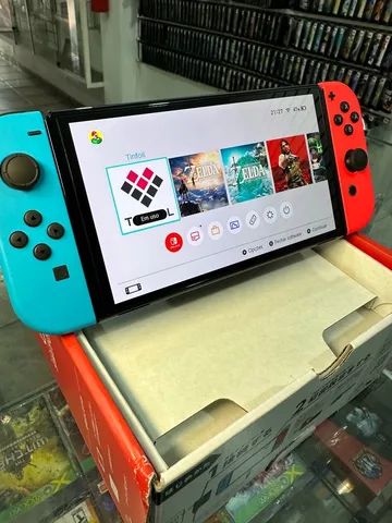 Nintendo Switch Oled + 10 Jogos Desbloqueado