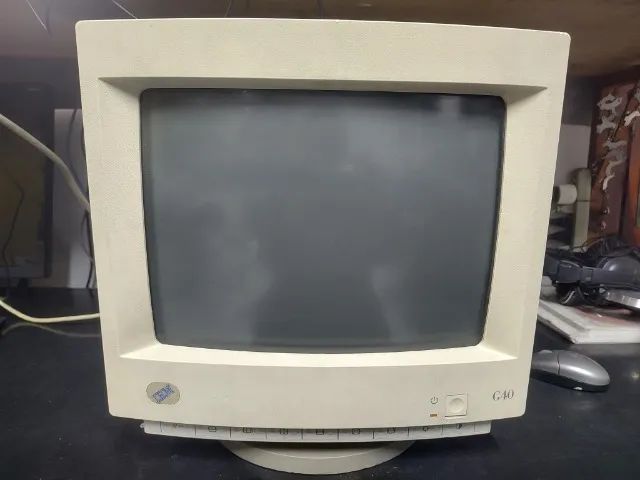 Monitor Ibm G40 Crt Tubo Computador Antigo 286 386 486 - LEIA O ANÚNCIO - Foto 4