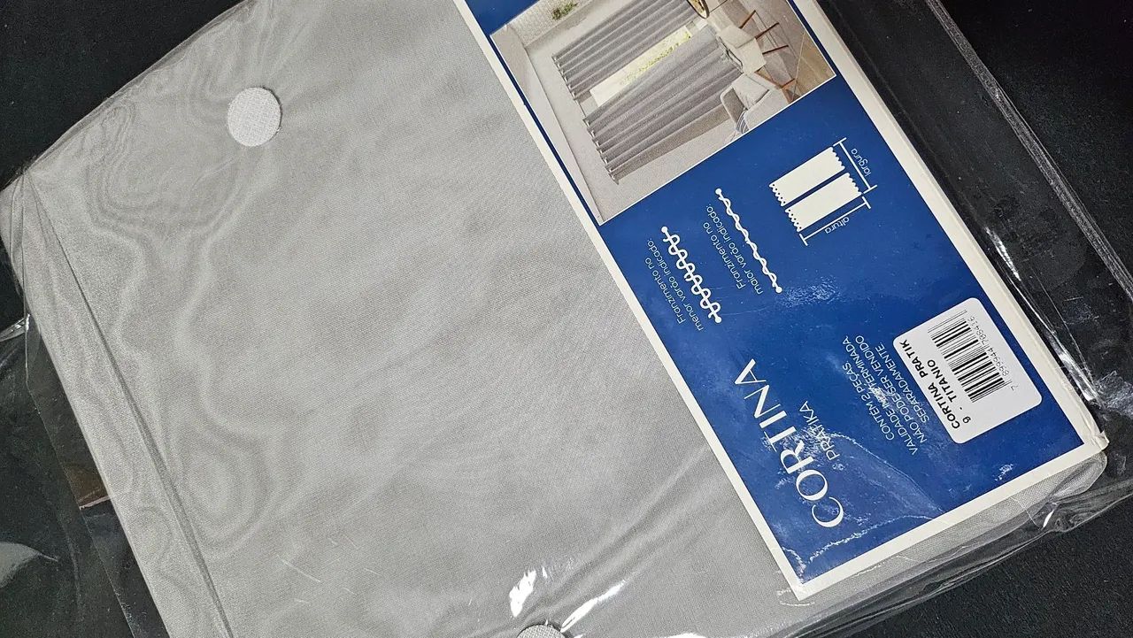 Cortina Pratica Lisa 2,60m x 2,30m - Nova - Foto 3