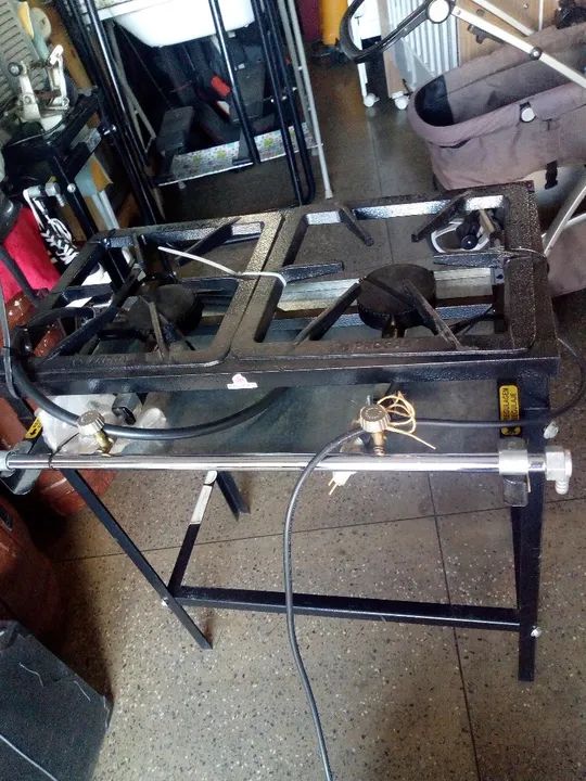 2 bocas industrial fogão novo  - Foto 2