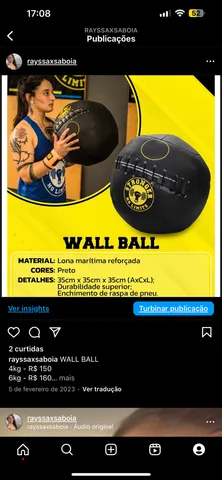 Wall Ball 5kg Doble costura - Viok Sport