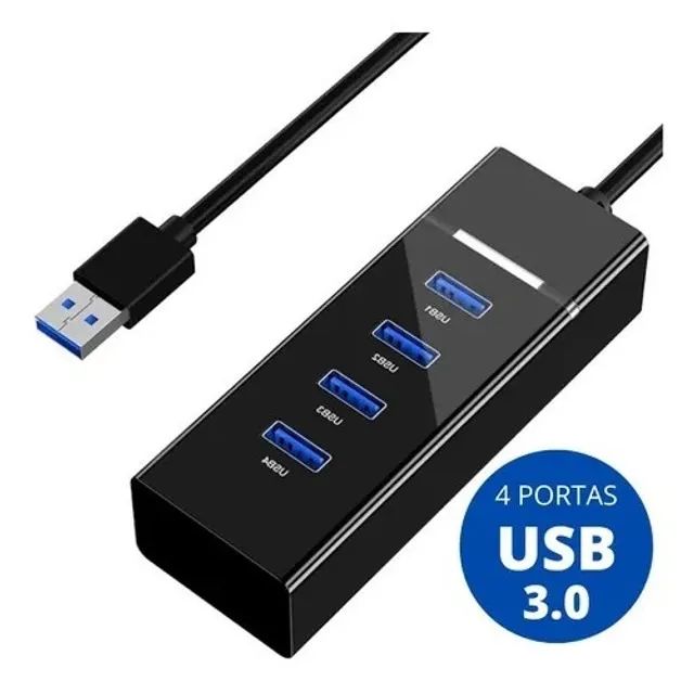 Hub Usb 3.0 4 Portas Ultra Velocidade Pc Hd - 317