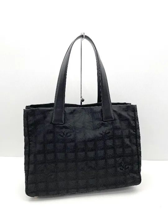 Bolsa Chanel travel - Tam Médio - Black Nylon Tote Bag - Foto 4