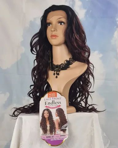 Peruca Lace Front Endless Collection Americana Chocolate Marsala  - Foto 4