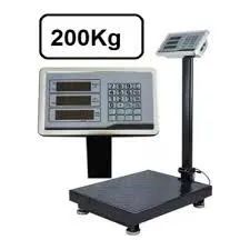 Balança plataforma, com coluna, comercial até 200kg com garantia.