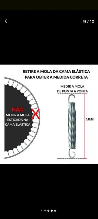 Lona de Salto NOVA para Cama elástica 2m canguru importada 42 molas  - Foto 3