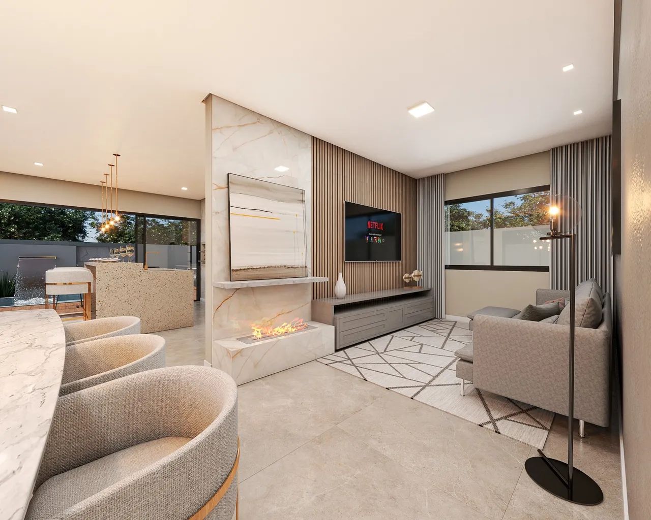 Casa de 250m² em Piçarras: 5 Suítes, Piscina e Churrasqueira - Foto 5