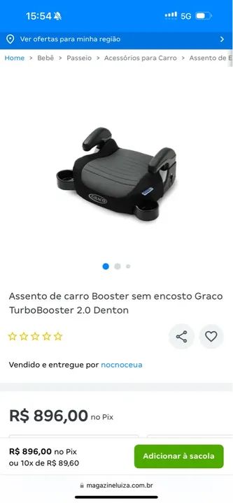 Cadeirinha Assento GRACO TurboBooster 2.0 S - Foto 4