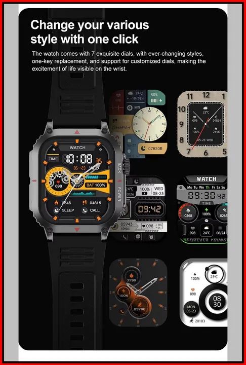 Relógio Smartwatch p/ Diabéticos Mede Glicose do Sangue. Novo na caixa 1001 funções.  - Foto 4