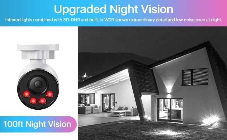 NVR-DVR POE com 4 câmeras 4mp HD de 2 TB - Foto 6